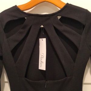 Parker black mini dress